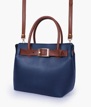 Hugetrendy handbag with front buckle